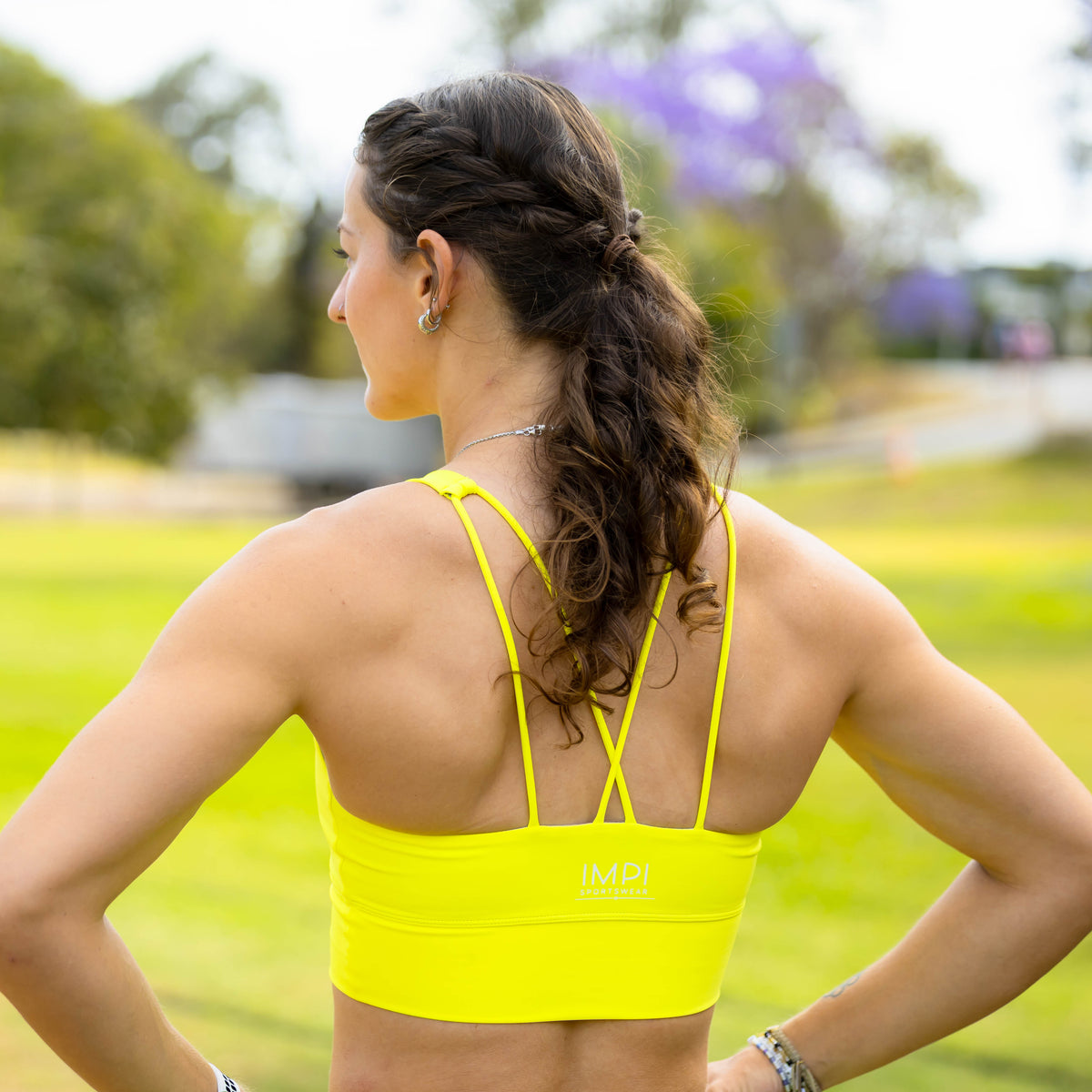 yellow crop top