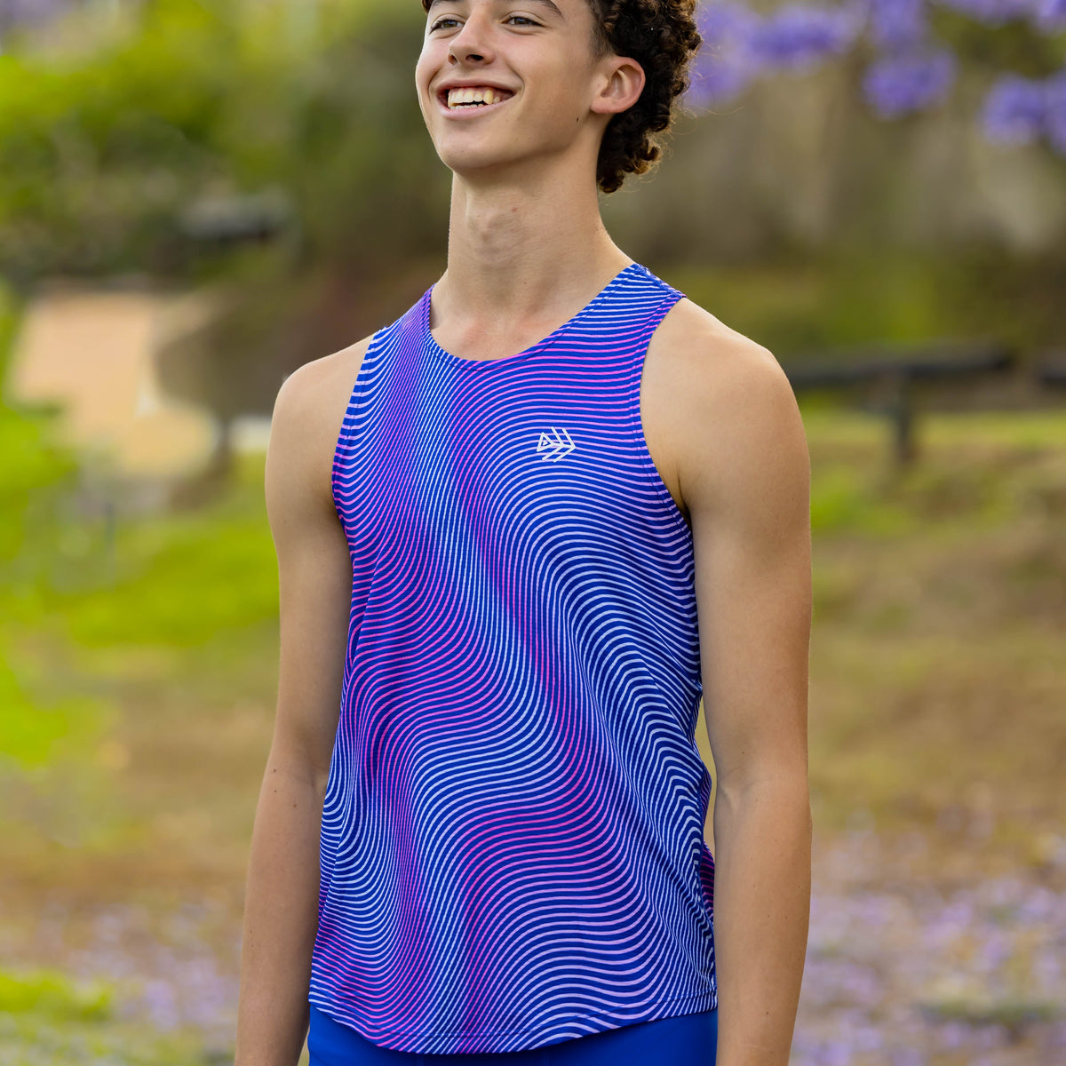 boys running singlet