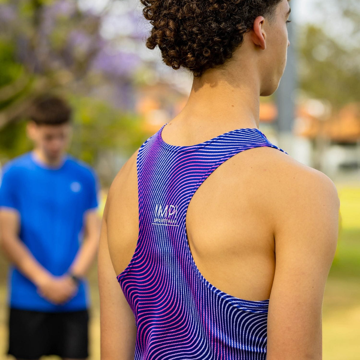 boys running singlet
