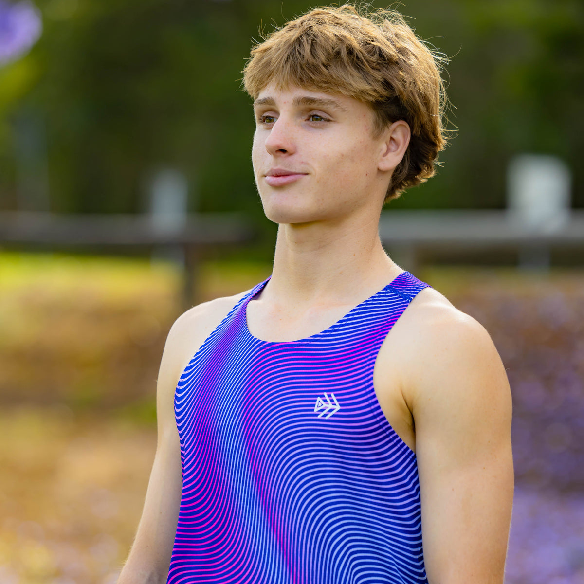 boys running singlet
