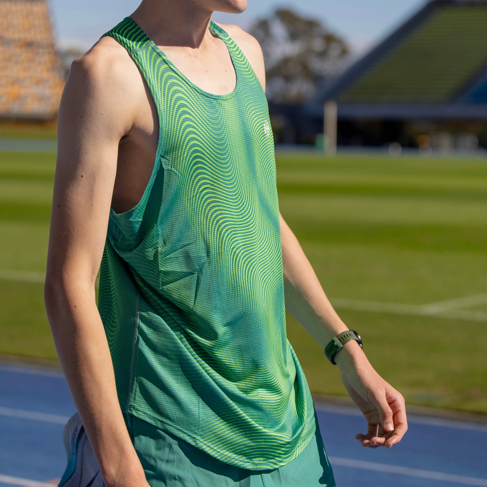 boys running singlet