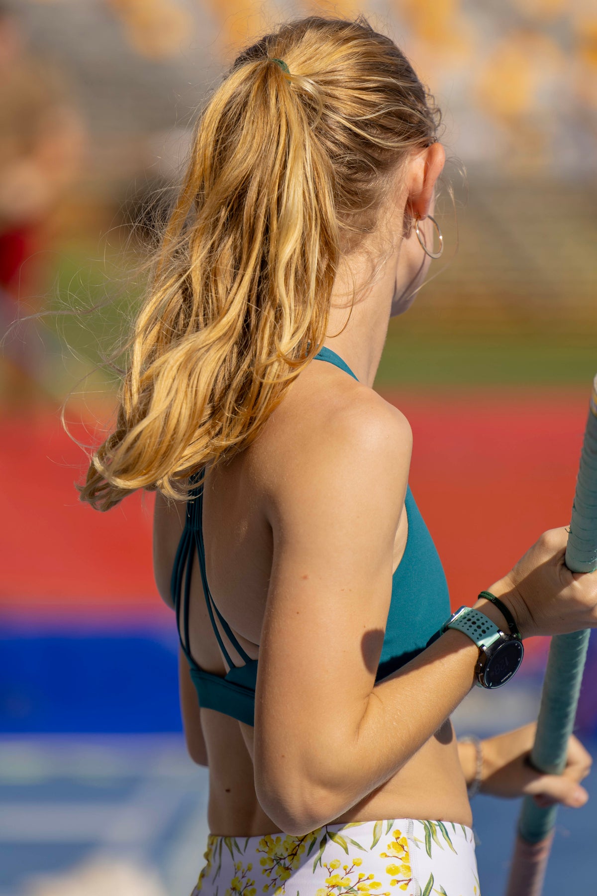 IMPI Running 6 Strap Bra Top - Emerald Teal