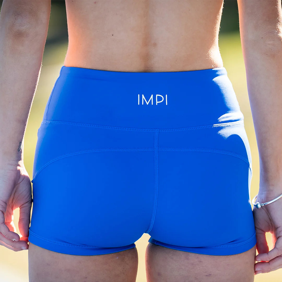IMPI High Waist Bike Shorts - Cobalt Blue