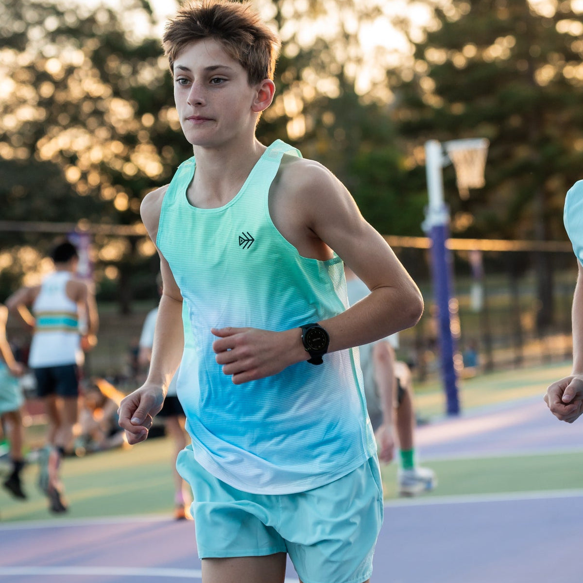 boys mint running singlet