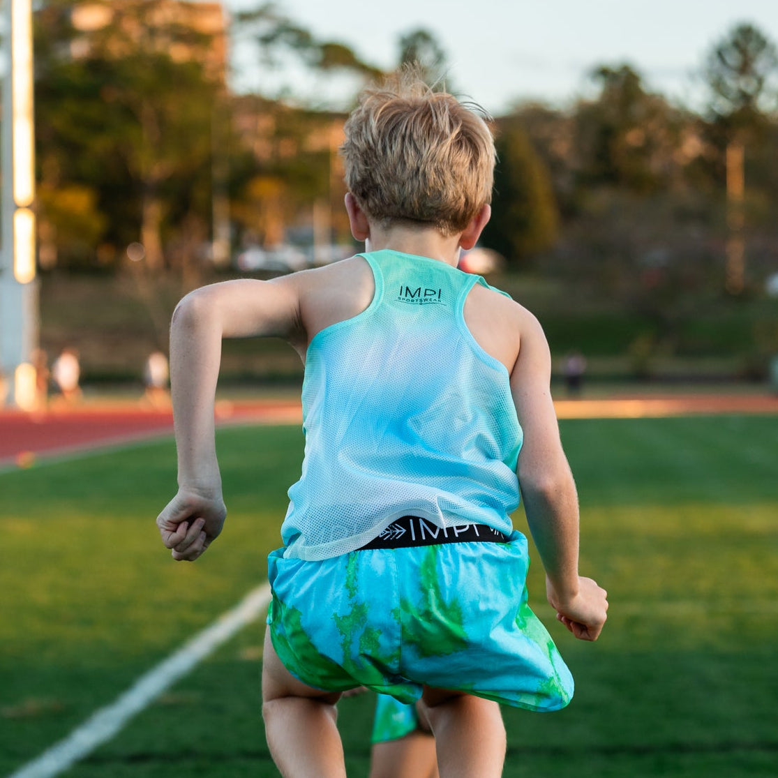 boys mint running singlet