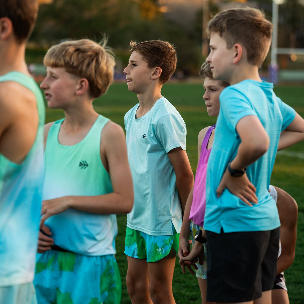 boys split running shorts
