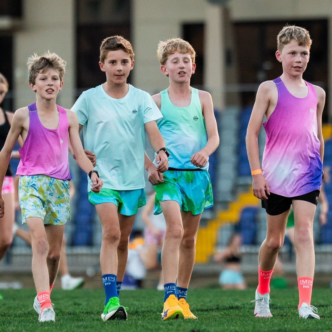 boys split running shorts