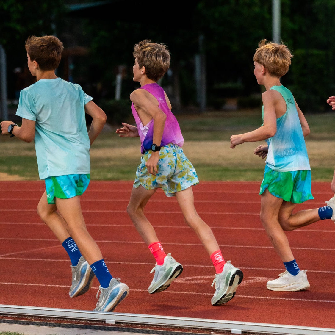 boys split running shorts