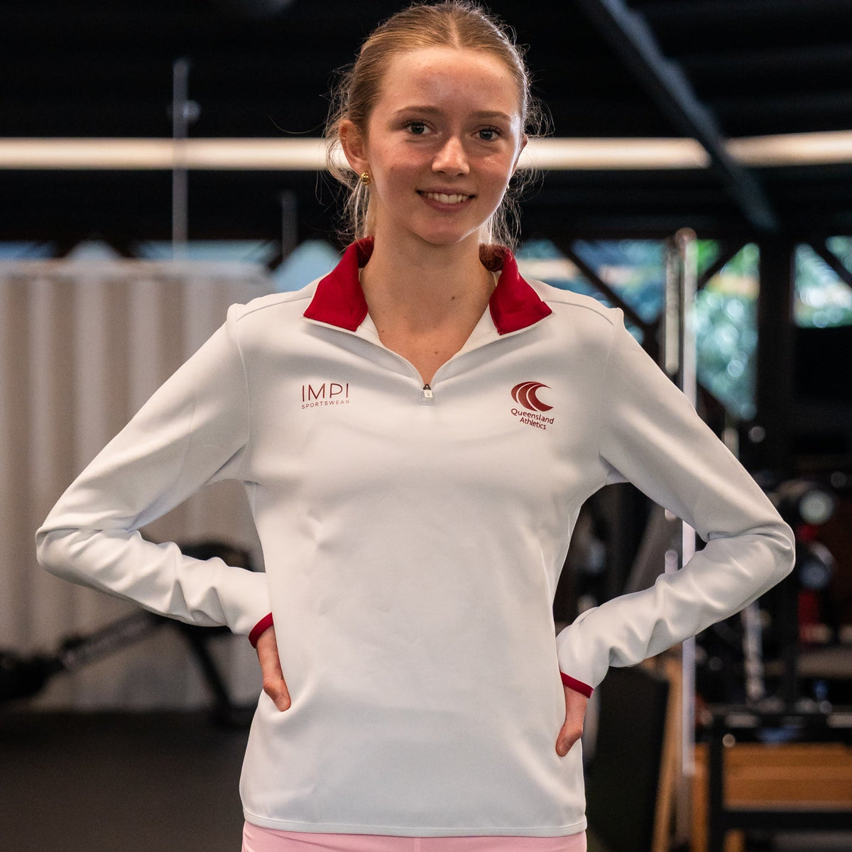 long sleeve warm up top
