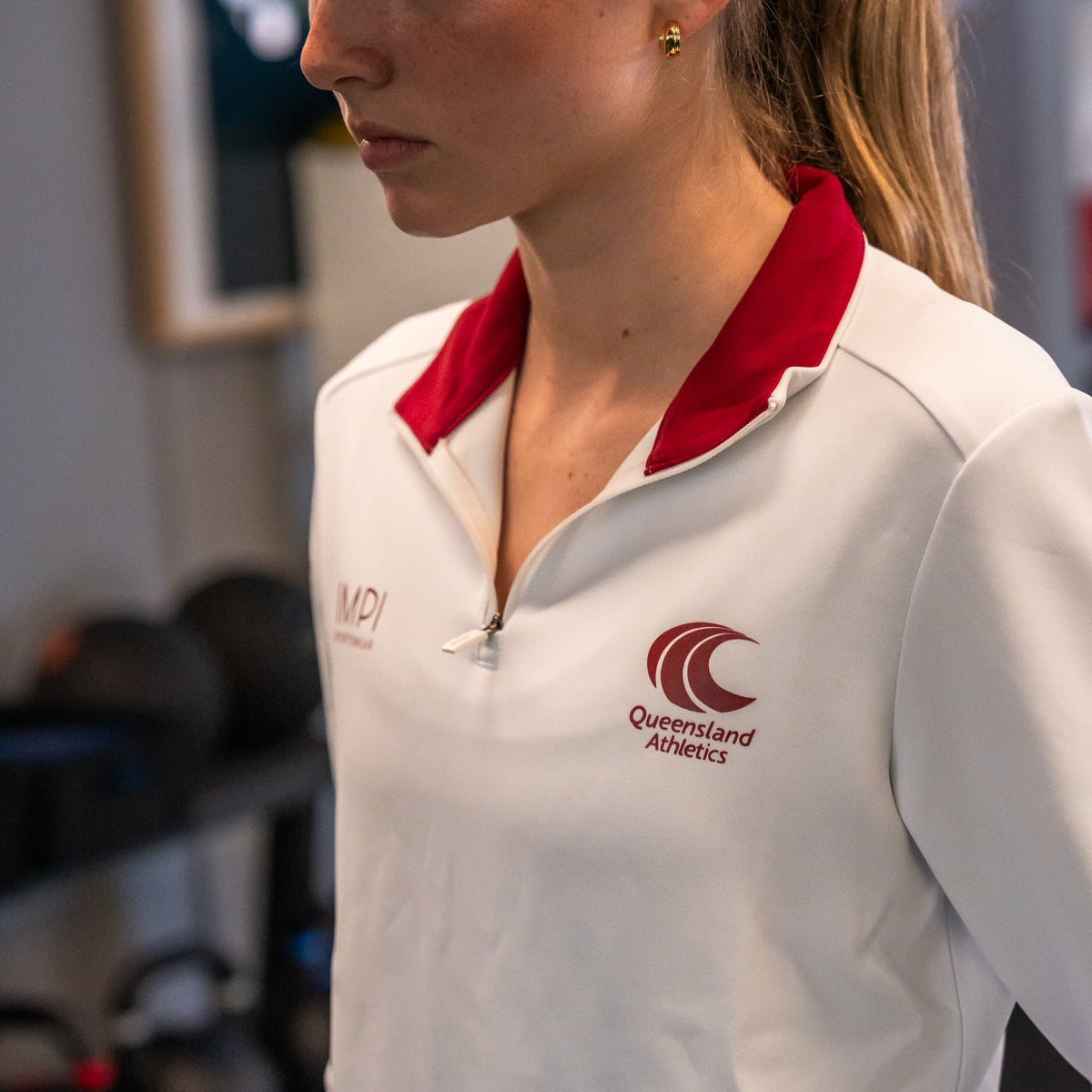 long sleeve warm up top