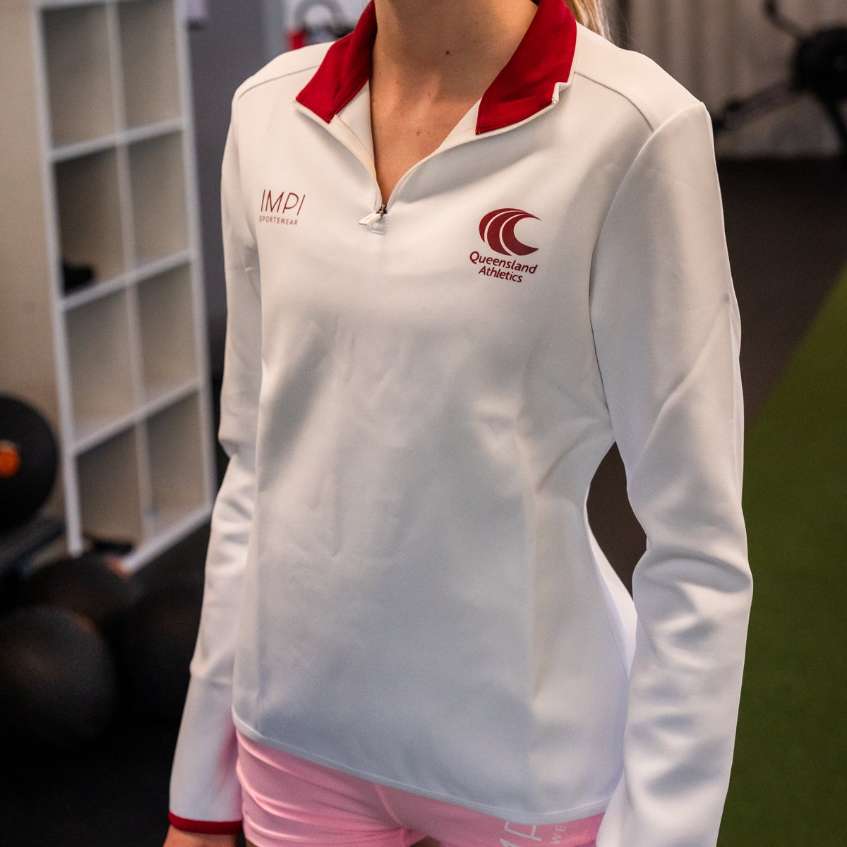 long sleeve warm up top