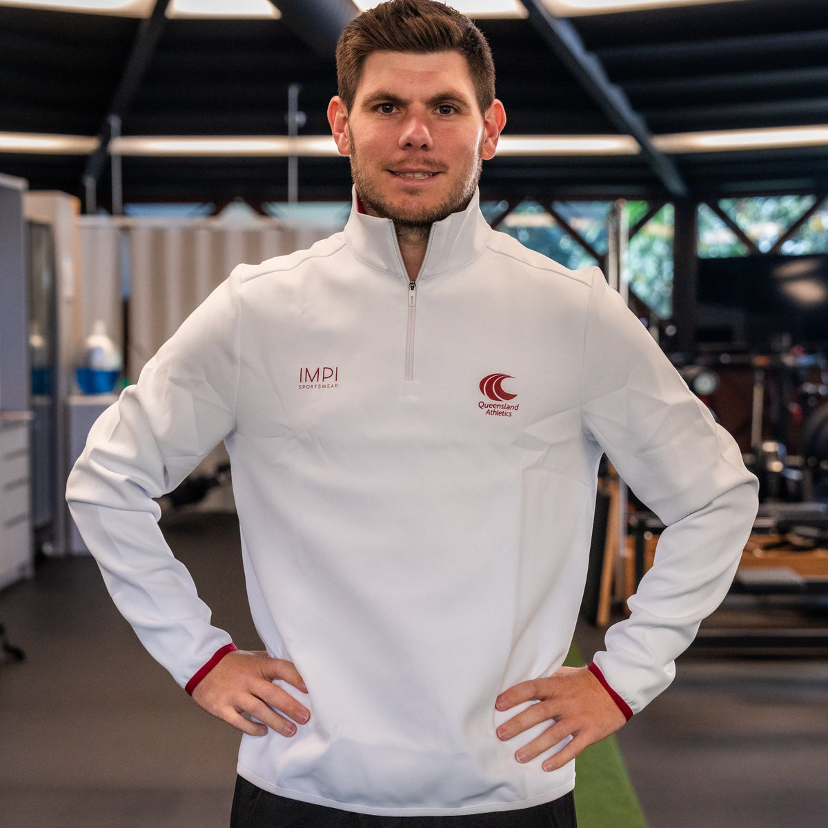 long sleeve warm up top