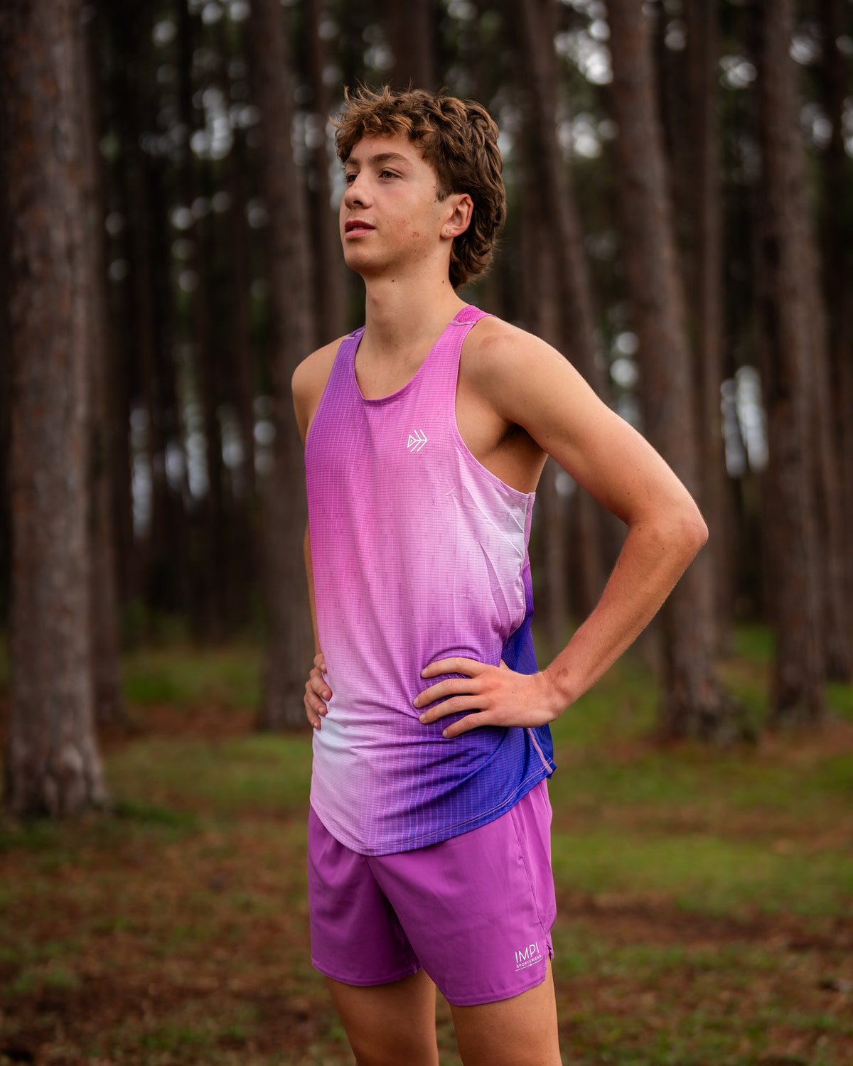 IMPI Boys Running Short - Purple