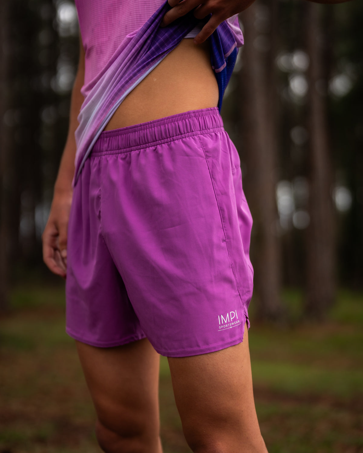 IMPI Boys Running Short - Purple
