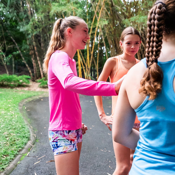 bright bike pants for teen girls