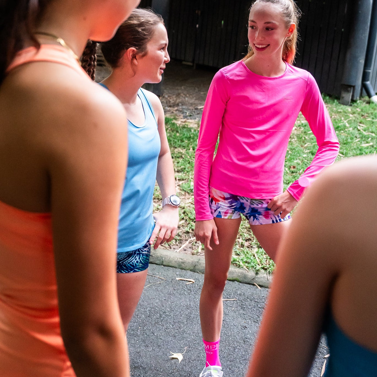 bright bike pants for teen girls