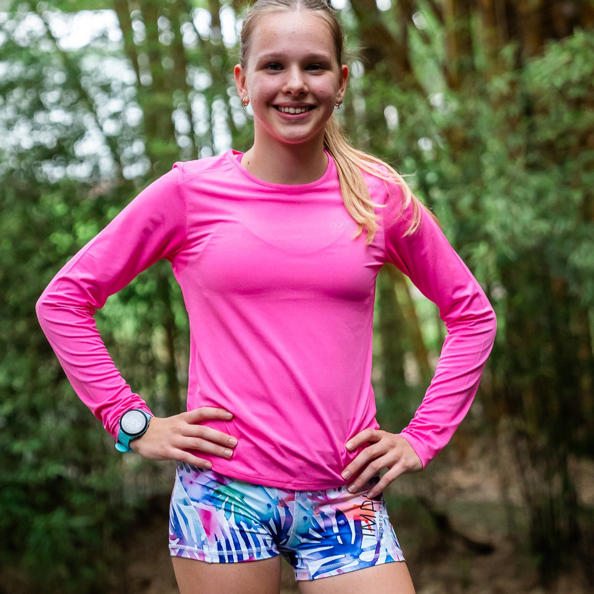 bright bike pants for teen girls