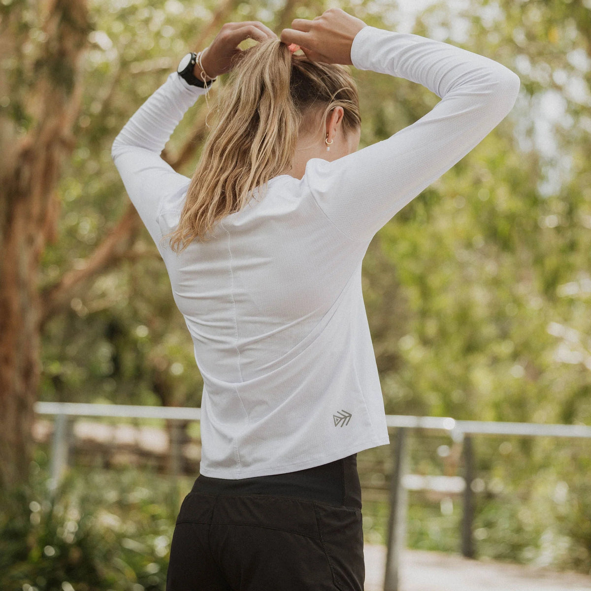 IMPI Long Sleeve Running Tee - White