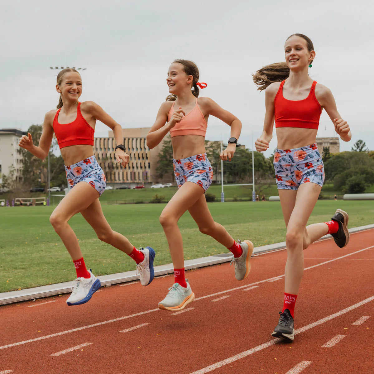 IMPI High Waist Bike Shorts -Seabreeze