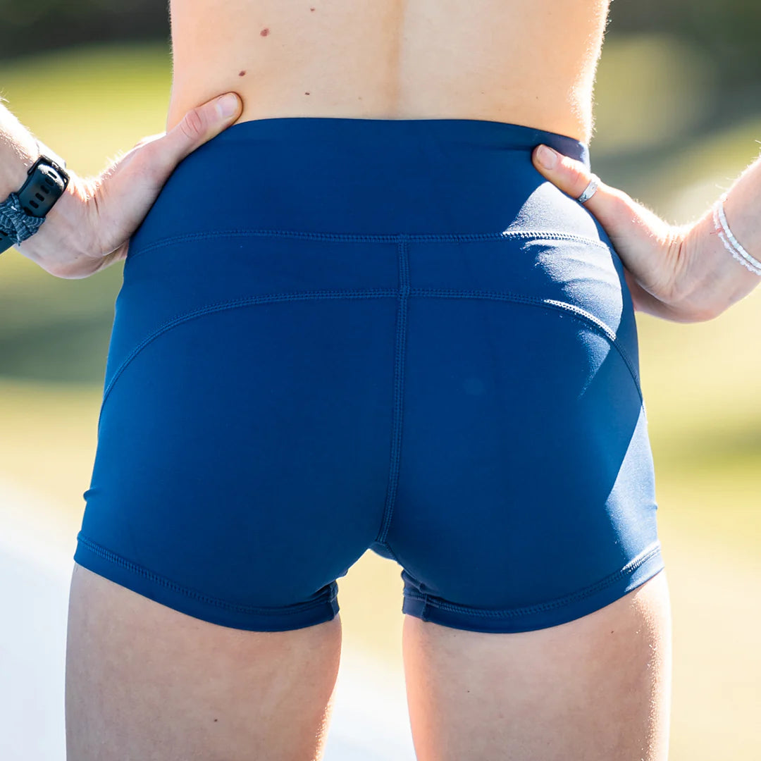 IMPI High Waist Bike Shorts - Navy