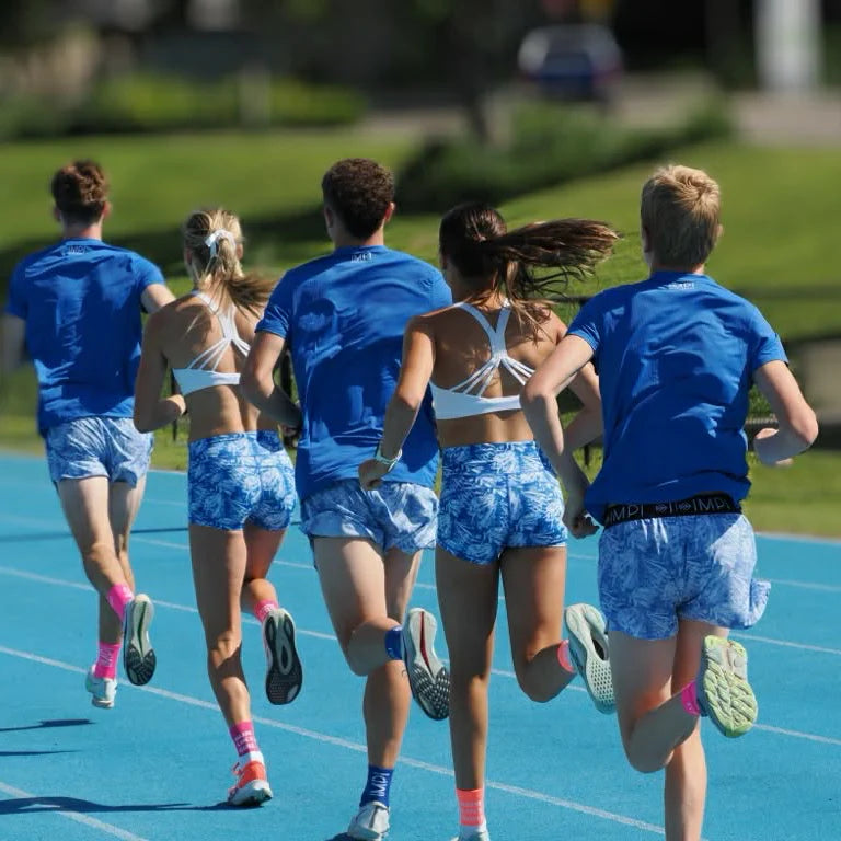 IMPI Boys Splittie Running Short - Paint Me Blue