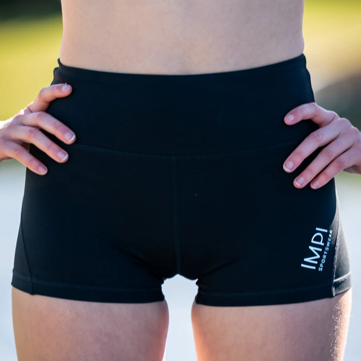 IMPI High Waist Bike Shorts - Black