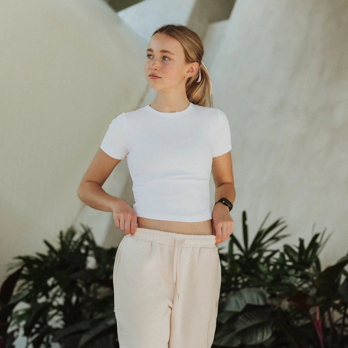 IMPI Fitted Cotton Tee — White