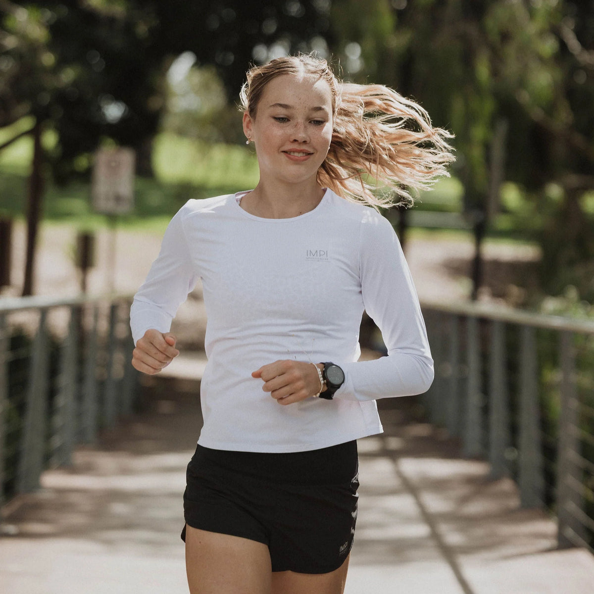 IMPI Long Sleeve Running Tee - White