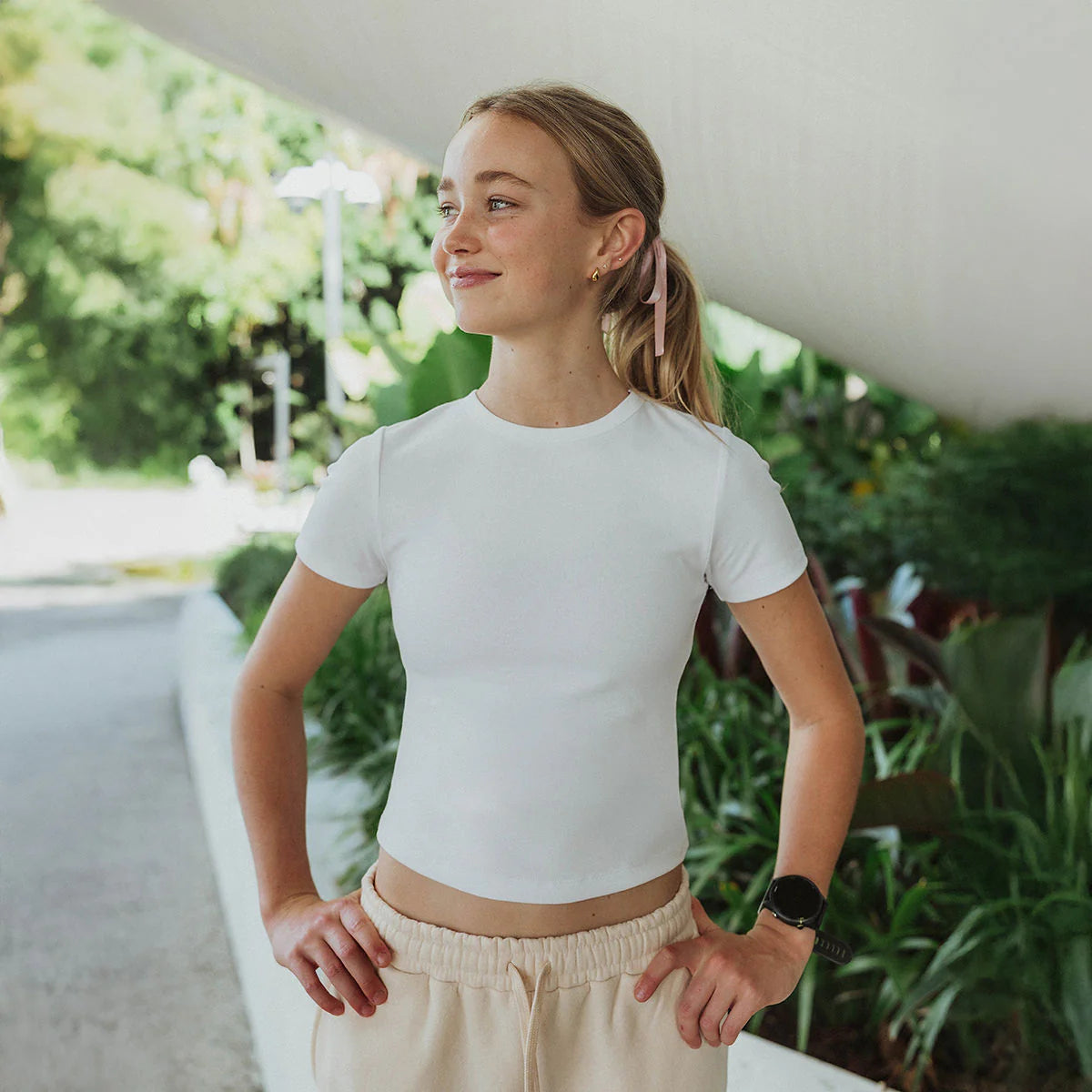 IMPI Fitted Cotton Tee — White