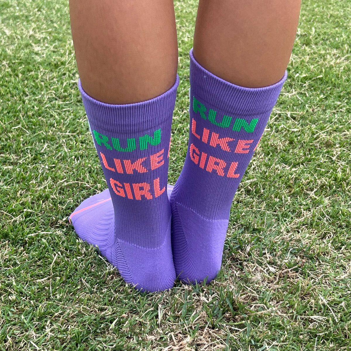 IMPI Longer Socks - Purple Run Like A Girl