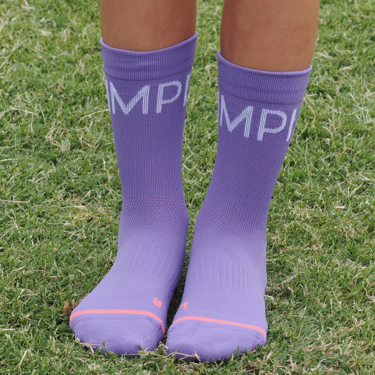 IMPI Longer Socks - Purple Run Like A Girl