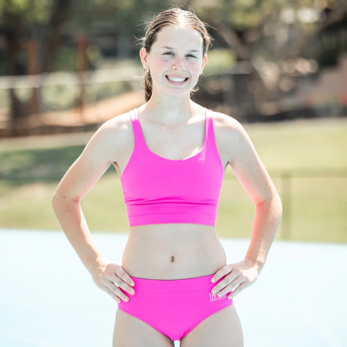 Track Racing Briefs Girls Track & Field Racing Briefs - Hot Pink - IMPI Sportswear