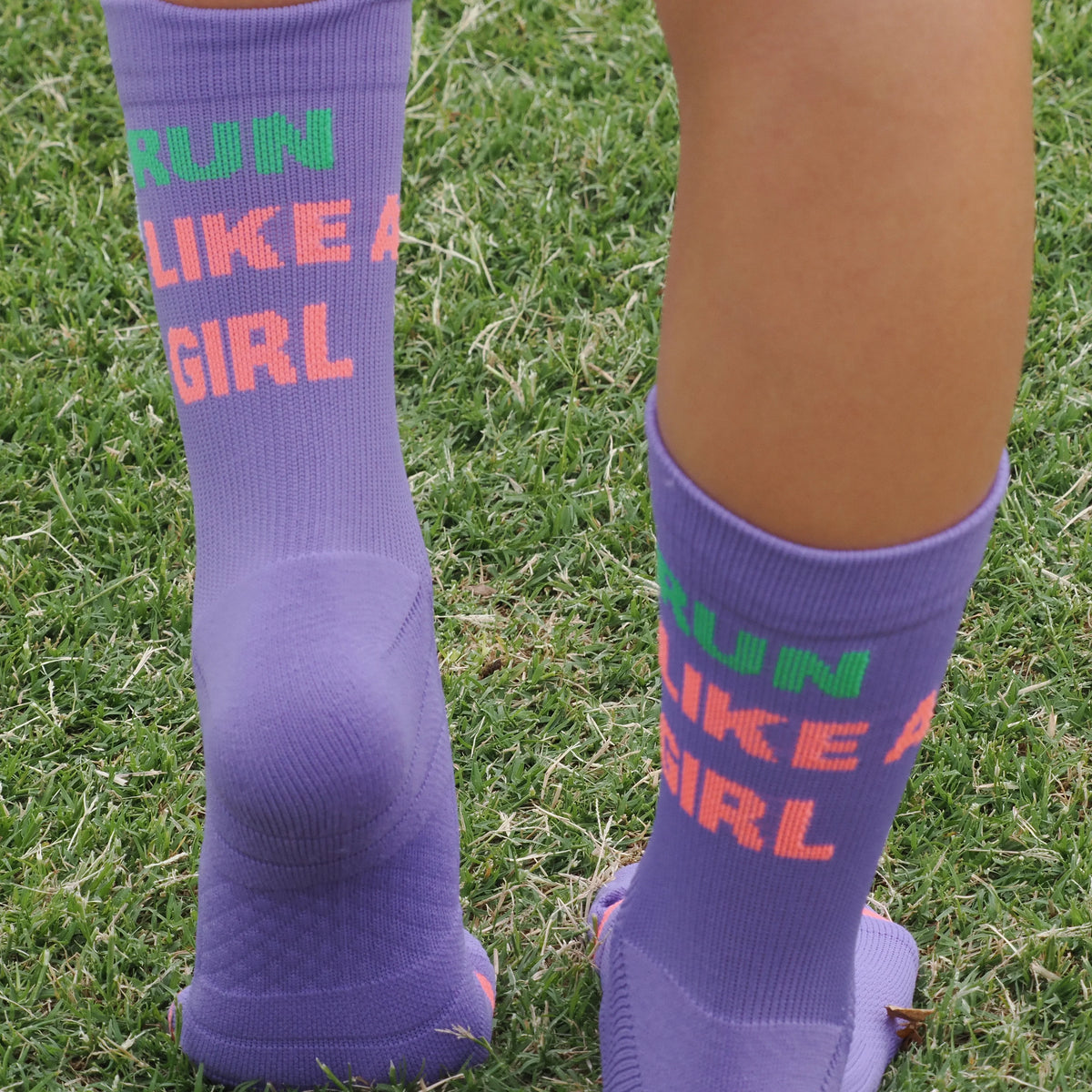 IMPI Longer Socks - Purple Run Like A Girl