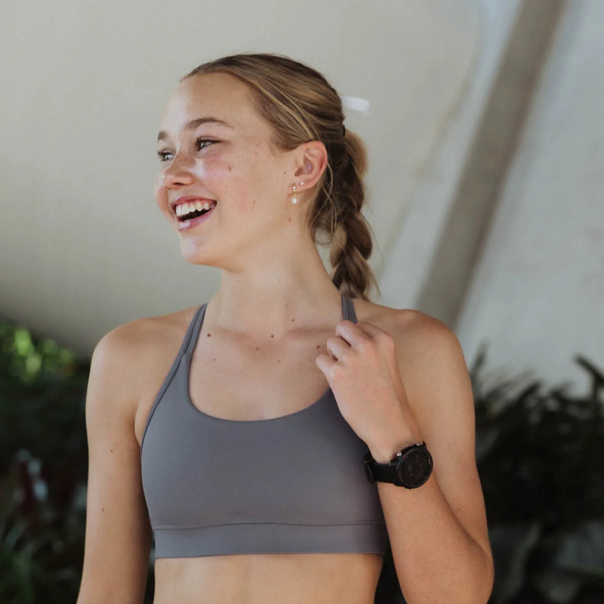 IMPI Loop Girls Crop Top - Steel Grey