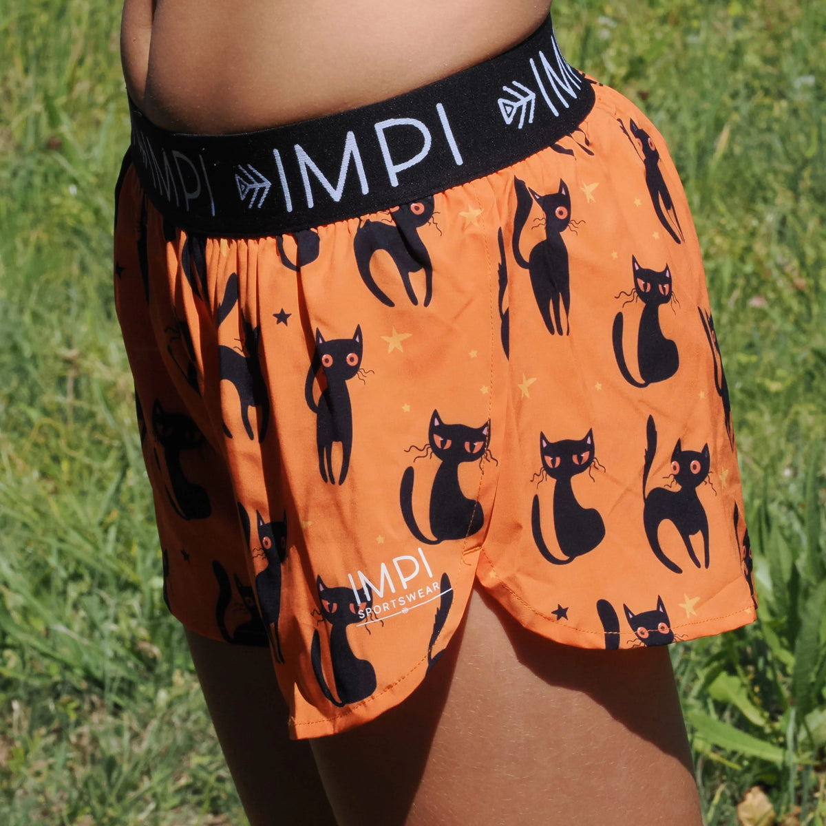 IMPI Girls Split Leg Running Short - Cats