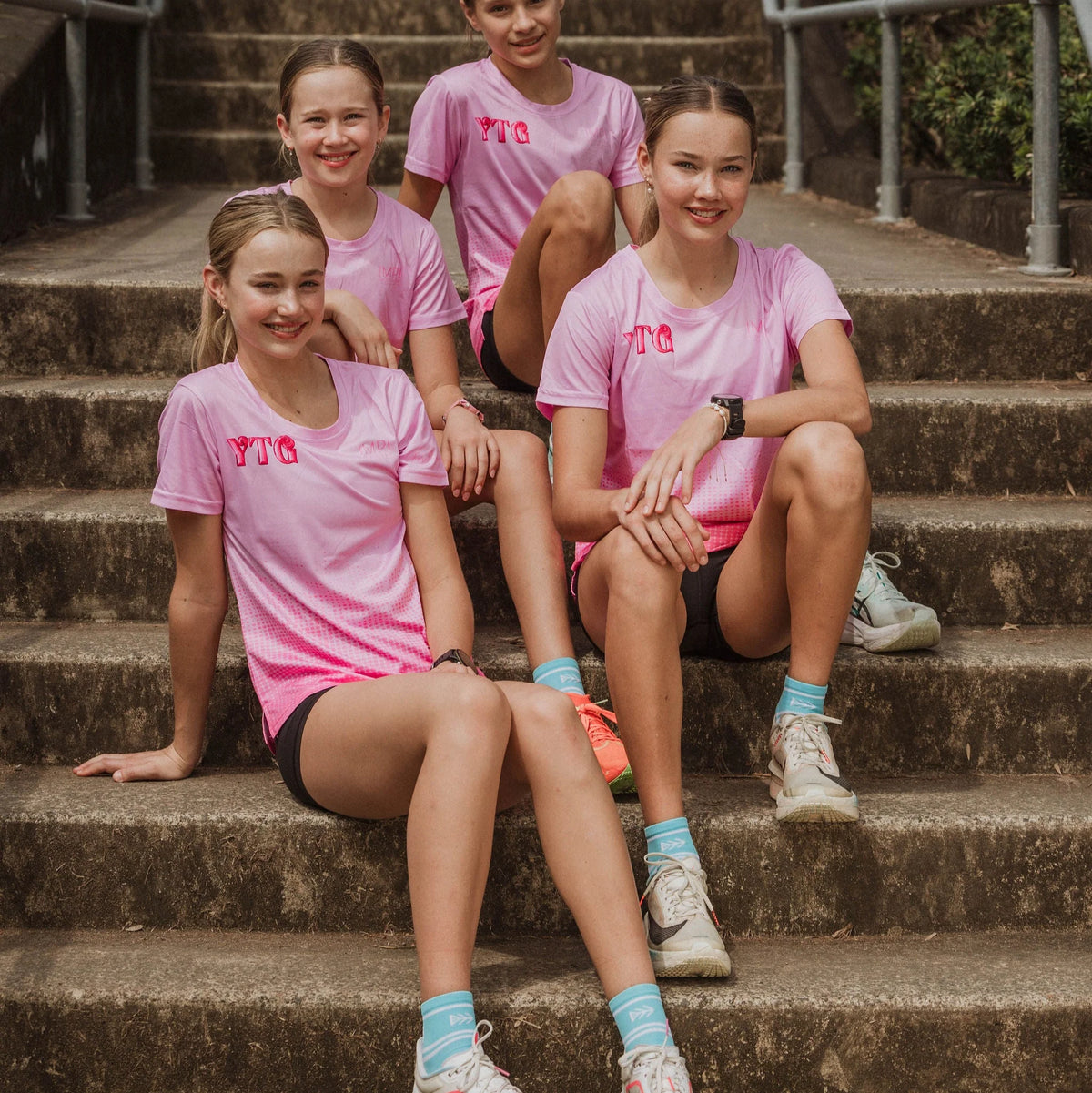 IMPI Shorter Crew Socks - Baby Blue/White