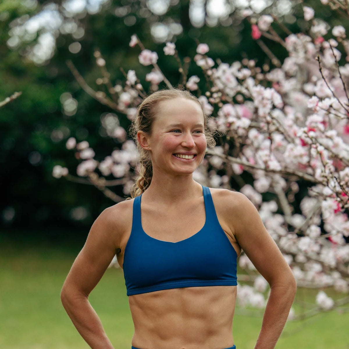 IMPI Strappy Girls Crop Top - Blue Teal