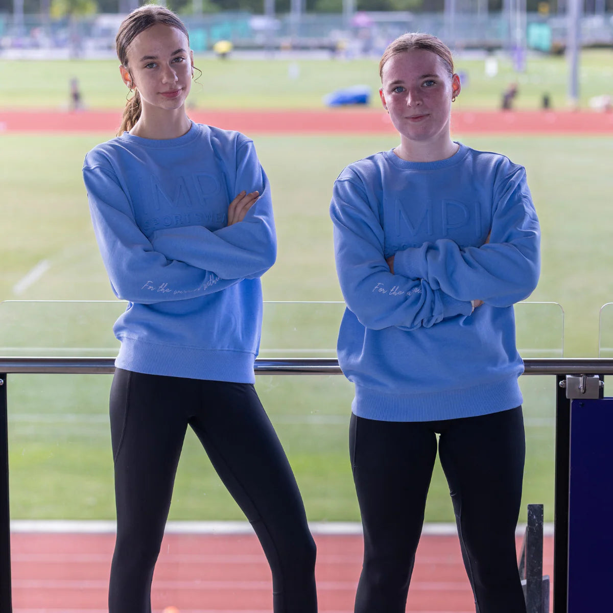 IMPI Embossed CrewFleece - Cornflower