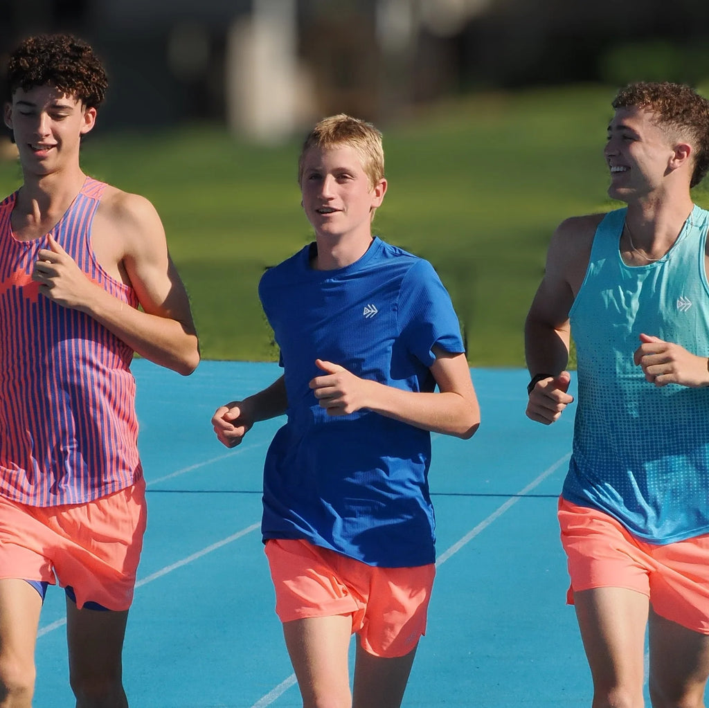 IMPI Boys Running Short - Neon Coral