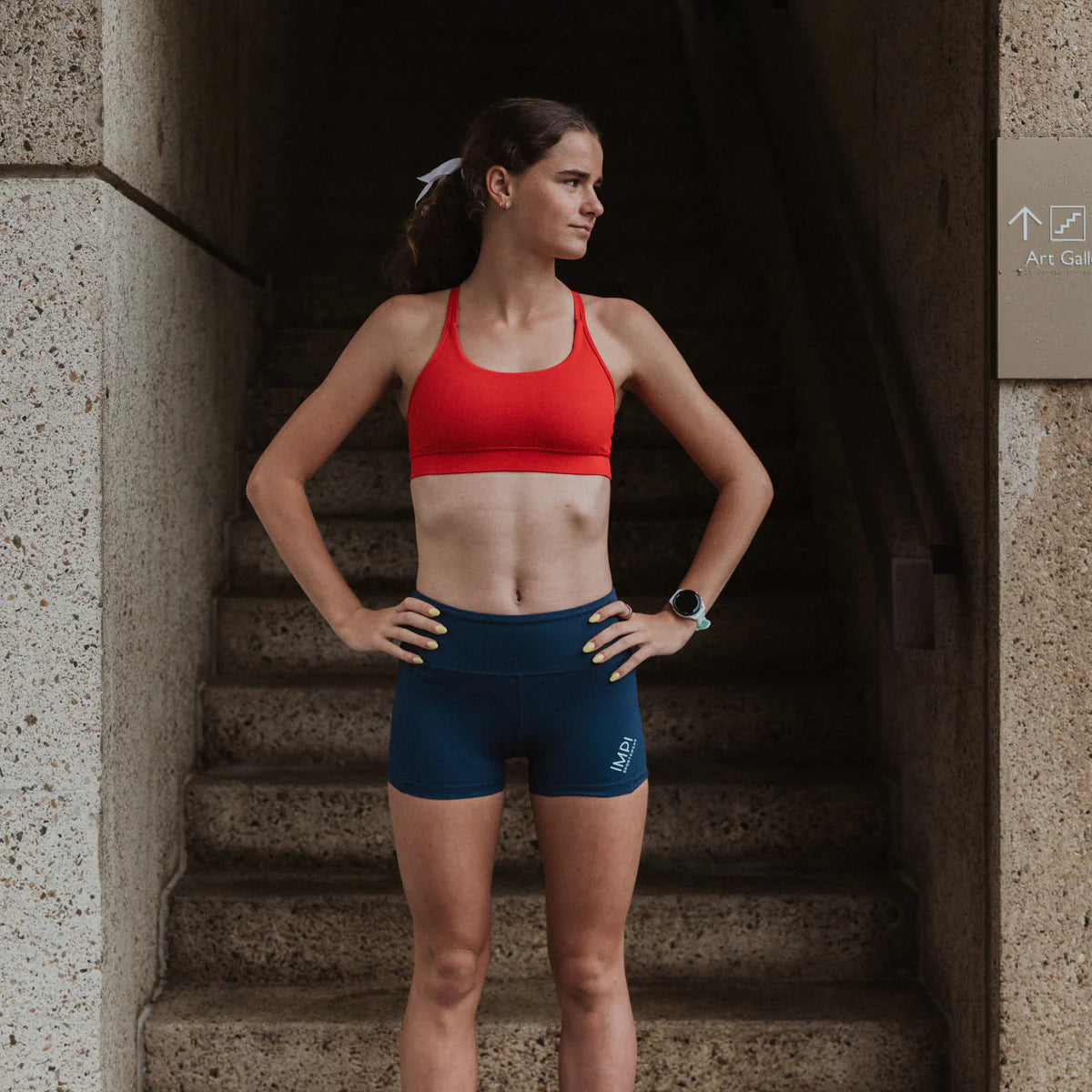 IMPI High Waist Bike Shorts - Navy