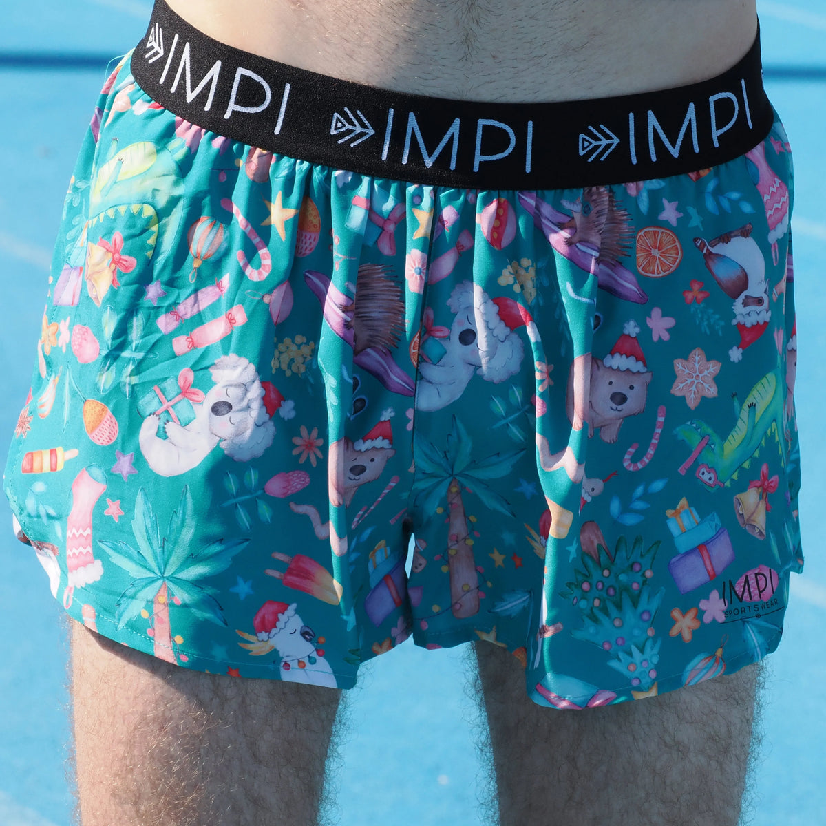 IMPI Boys Splittie Running Short - Xmas Fun