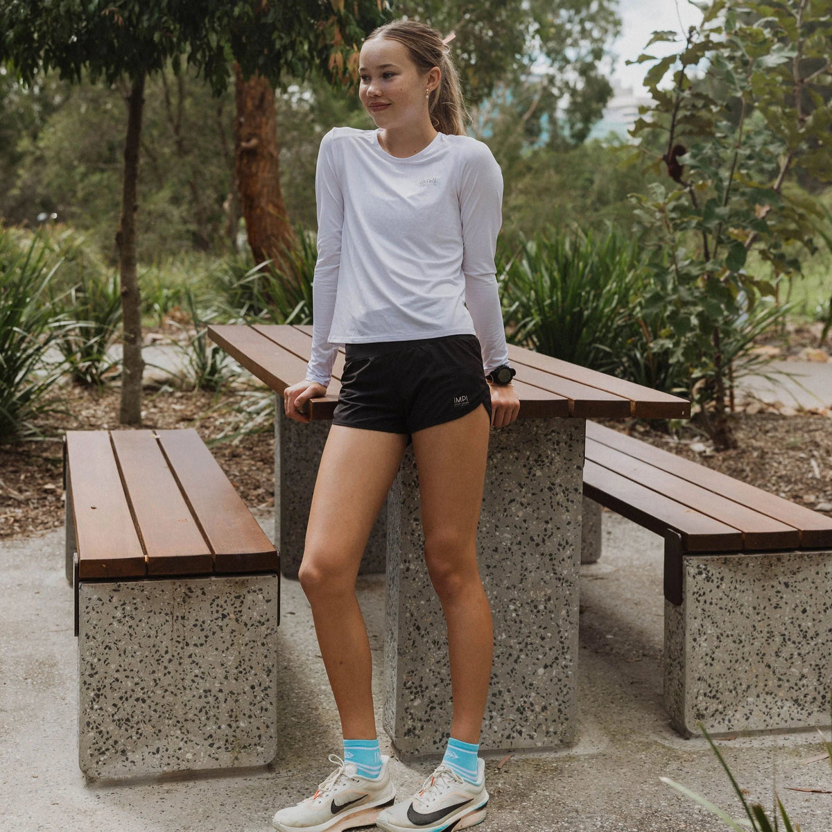IMPI Long Sleeve Running Tee - White