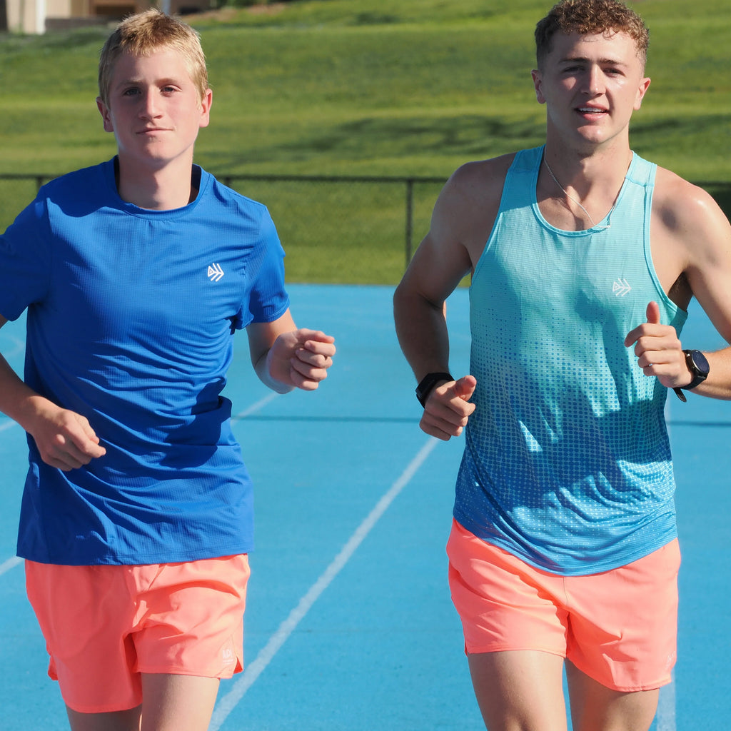 IMPI Boys Running Short - Neon Coral