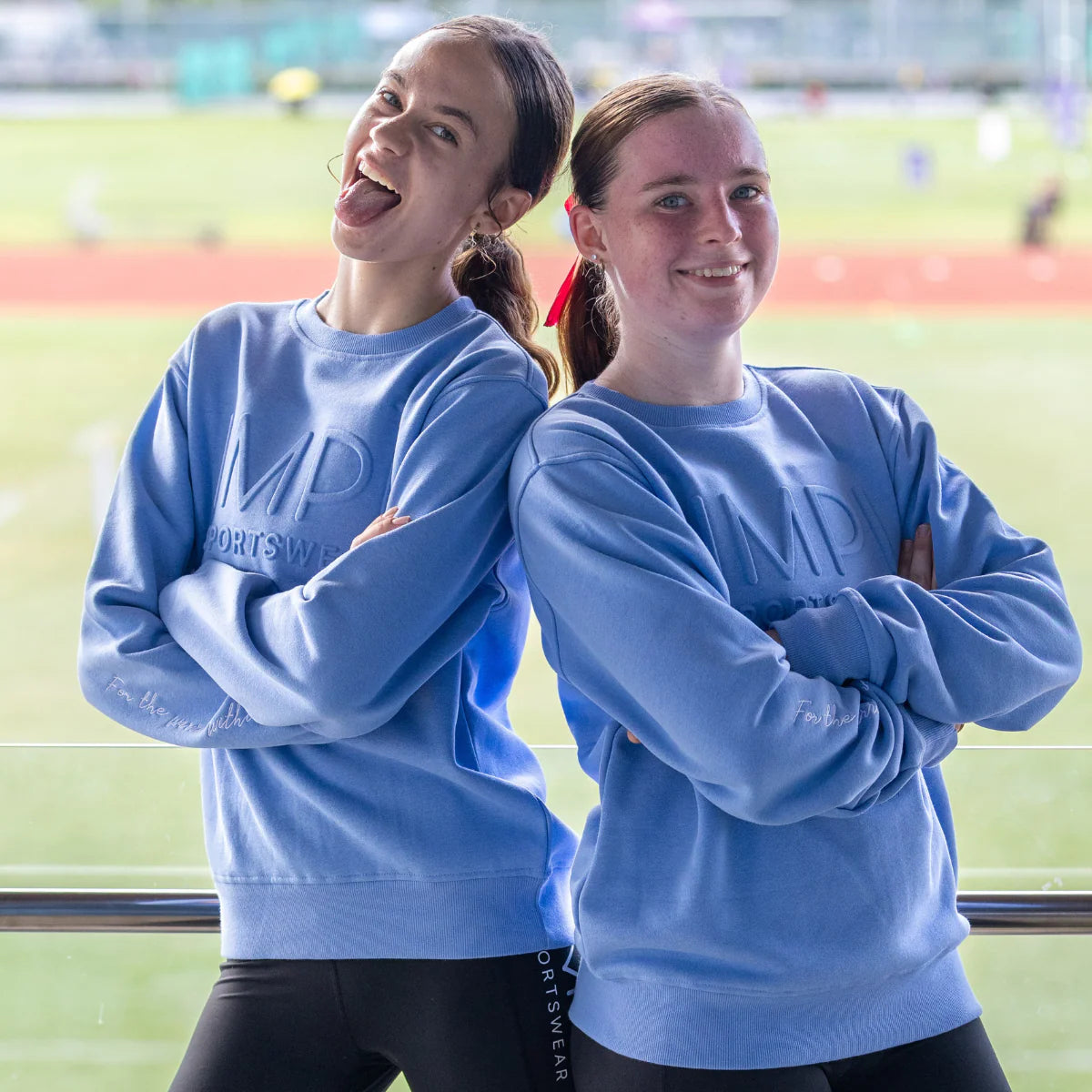 IMPI Embossed CrewFleece - Cornflower