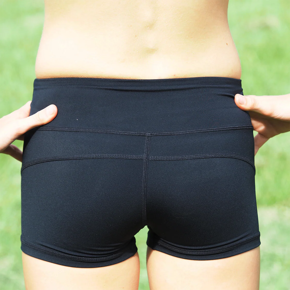IMPI High Waisted Running Shorts - Black 1.0