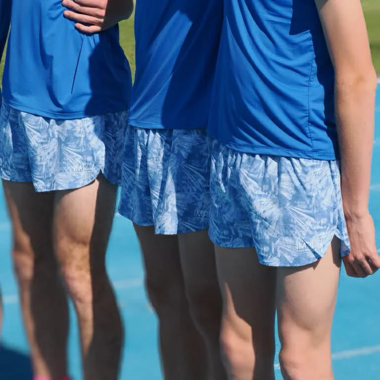 IMPI Boys Splittie Running Short - Paint Me Blue