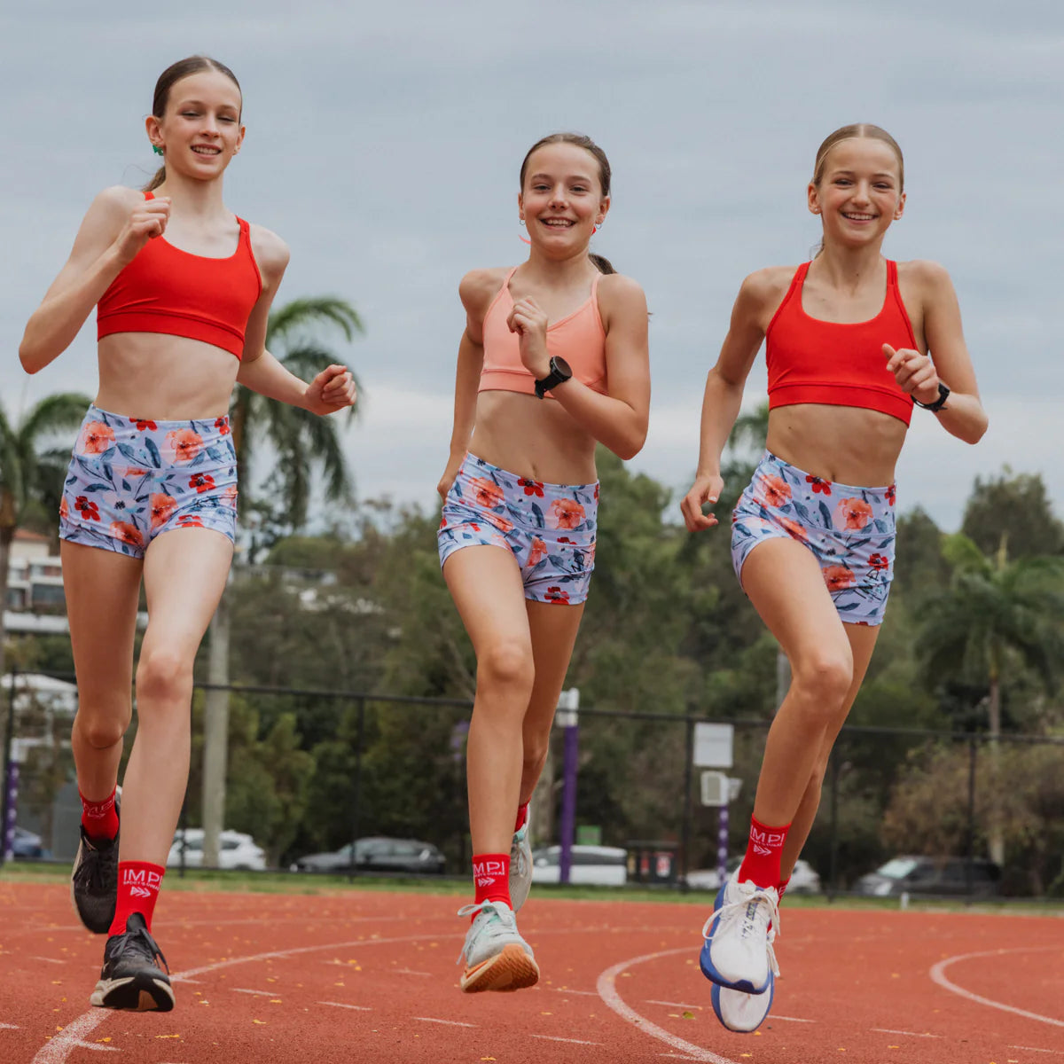 IMPI High Waist Bike Shorts -Seabreeze