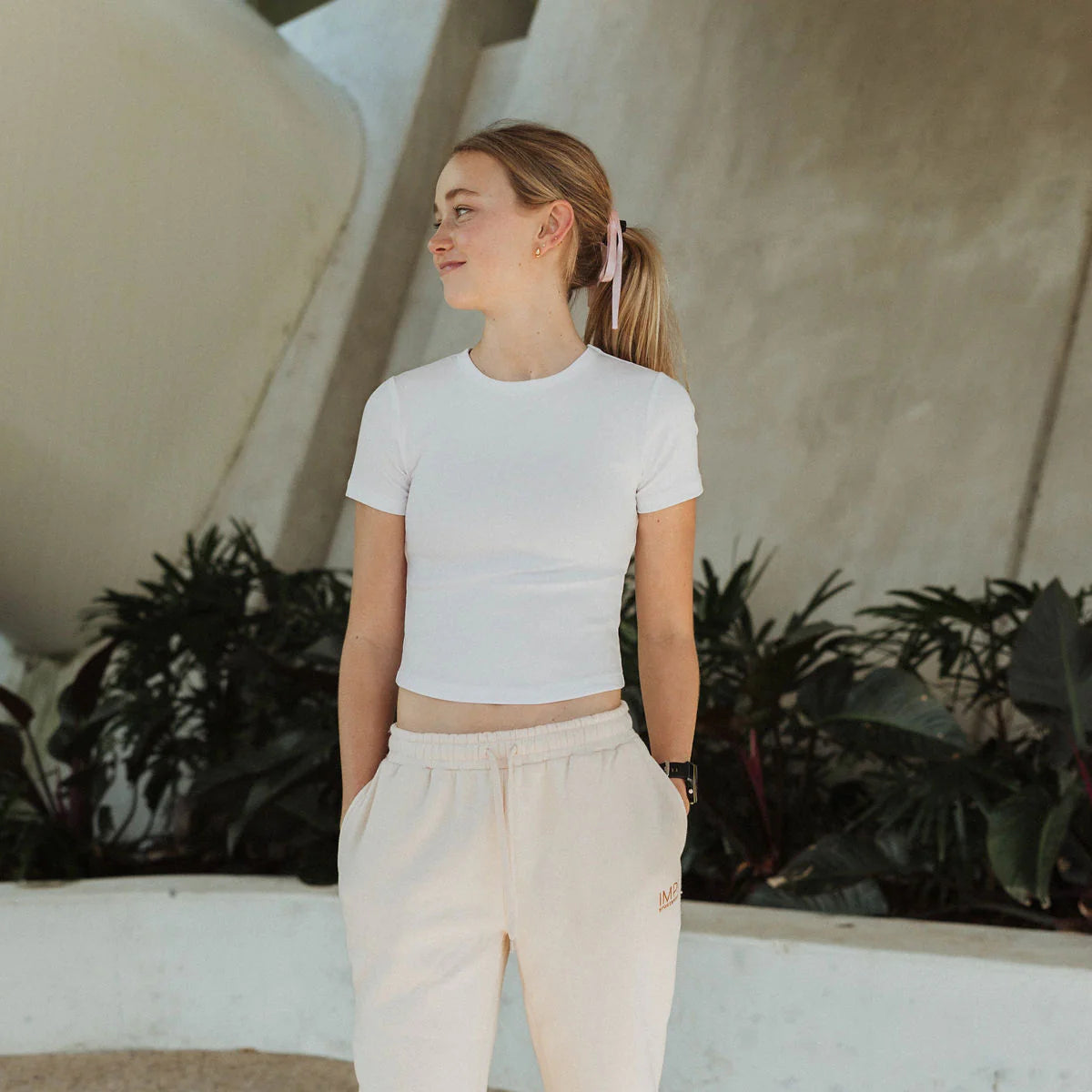 IMPI Fitted Cotton Tee — White