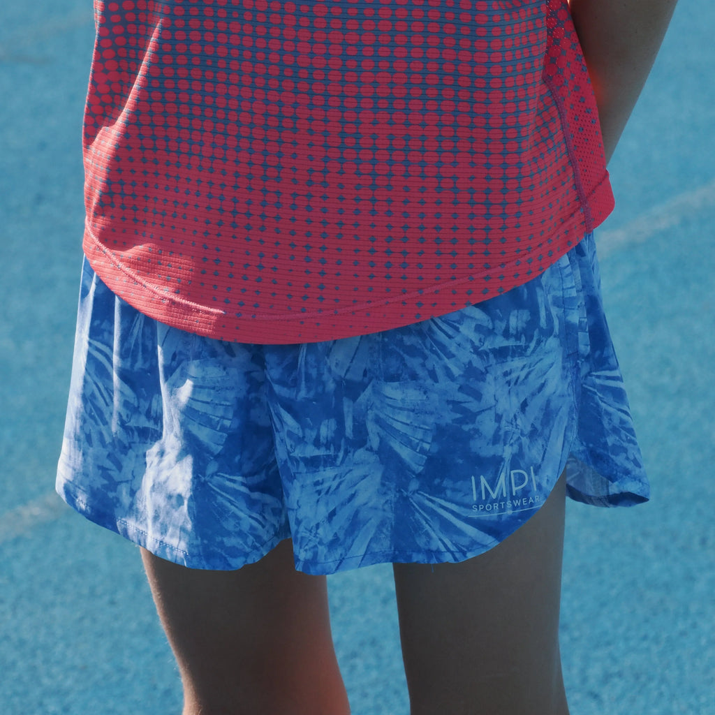 IMPI Boys Splittie Running Short - Paint Me Blue