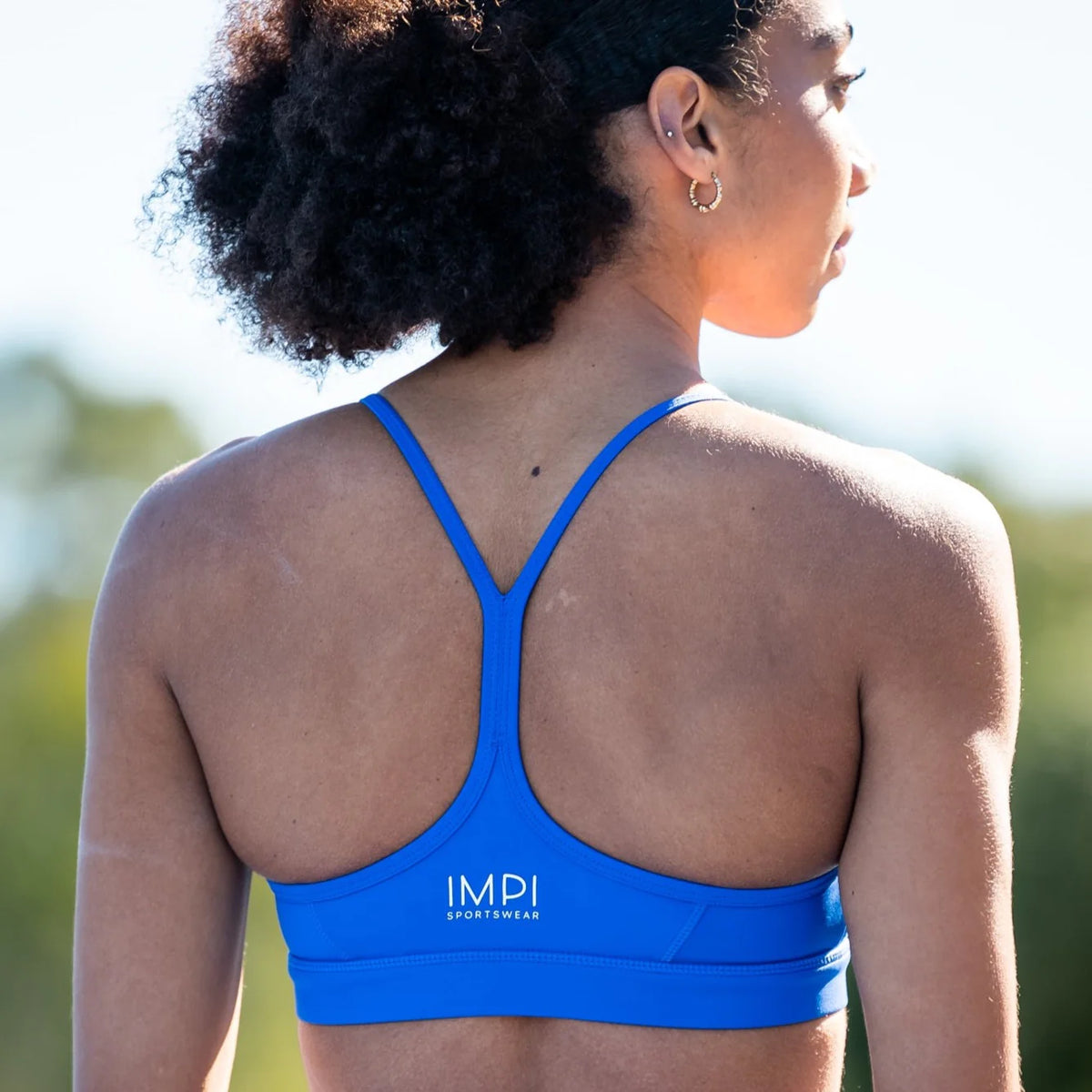 IMPI V-Neck Sports Crop - Cobalt